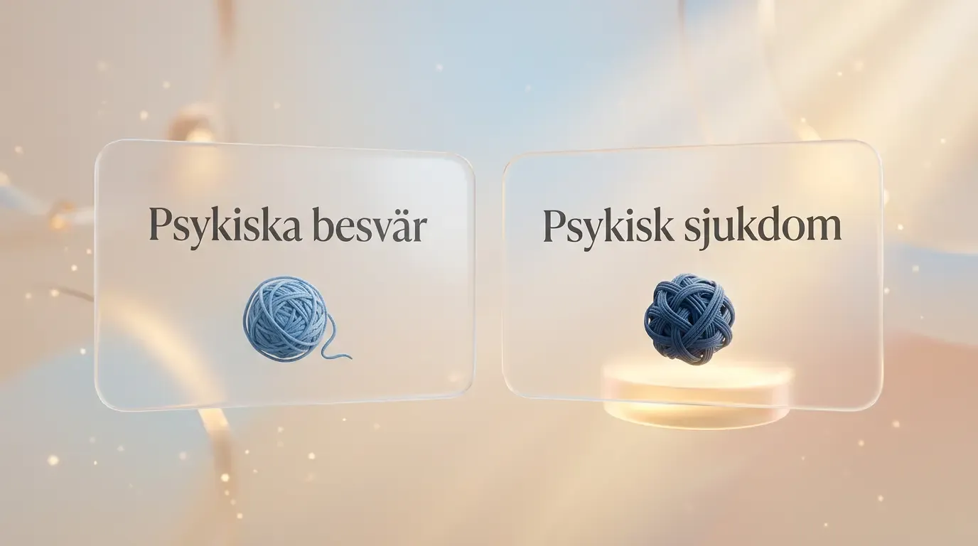 Psykisksjukdom vs fysisk sjukdom